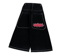 FRESQA Nuevo Y2K Grunge Azul Pantalones Vaqueros Holgados Hombre Harajuku Vintage Azul Cargo Jeans Mujeres de Gran tamaño Ropa Informal Estilo Hip Hop Pantalones de Pierna Ancha