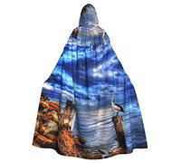 FRESQA Pelican Birds - Capa de poliéster con capucha para adultos, capa de bruja de vampiro, disfraz de cosplay