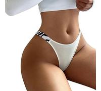 FRESQA Tanga Sexy para Mujer, Ropa Interior Suave, Bragas sin Costuras, Bragas Sexis de Color sólido, lencería Femenina, Tangas de algodón S-2XL 2023