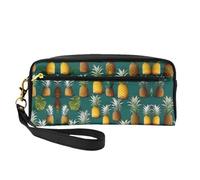 FRESQA White Beach - Mini bolsa de maquillaje portátil con estampado de mar tropical, versátil y compacta, perfecta para tus artículos esenciales, Paraíso de frutas tropicales, Talla única