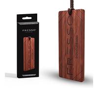 FRESSO Ambientador colgante de madera, perfume de lujo para tu coche, fragancia para coche (Signature Man) Brown