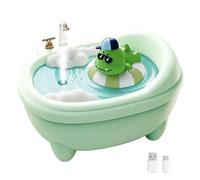 Frestar Mini humidificador USB de 340 ml con luz nocturna LED, humidificador pequeño para niños, plantas, dormitorio, oficina, escritorio, habitación de bebés, sin batería (verde)