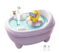 Frestar Mini humidificador USB de 340 ml con luz nocturna LED, humidificador pequeño para niños, plantas, dormitorio, oficina, escritorio, habitación de bebés, sin batería (morado)
