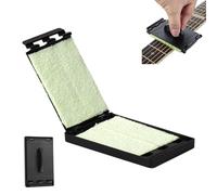 Fret Floss, Fret Floss Guitar String Cleaner, Portable Guitar Fingerboard Cleaning Tool, for Violin/Bass/Ukulele/Electric Guitars and Other Musical Instrument (1PC,Black)