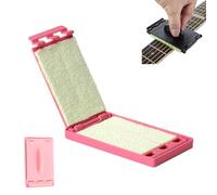 Fret Floss, Fret Floss Guitar String Cleaner, Portable Guitar Fingerboard Cleaning Tool, for Violin/Bass/Ukulele/Electric Guitars and Other Musical Instrument (1PC,Pink)