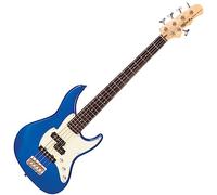 Fret-King Black Label Perception - Bajo de 5 cuerdas, color azul caramelo de manzana