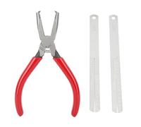 Fret Puller Guitar Plier Antideslizante Cortador de cuerda de guitarra profesional Bass Fret Wire Nipper Tool para guitarras de bajo acústico eléctrico Agarre de goma de acero de