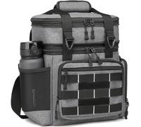 FRETHIND 16L/25L Bolsa Térmica porta Alimentos táctico Bolsa Comida Trabajo para Pícnic Oficina Playa Escuela (Gris, 16L)