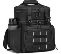 FRETHIND 16L/25L Bolsa Térmica porta Alimentos táctico Bolsa Comida Trabajo para Pícnic Oficina Playa Escuela (Negro, 16L)