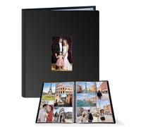 FRETONBA Álbum Fotos Insertable 10x15, Albunes para Fotos para 100 Fotografías, Photo Album Con un Diseño de Ventana Frontal, Albun Foto para Familiares, Bodas (Horizontal y Vertical)