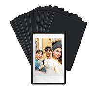 FRETONBA Foto Iman Nevera para Polaroid Instax Mini Papel Fotografico, 10 Piezas 9,5 x 6,5 cm Marcos de Fotos Magnéticos, Imanes Personalizados Nevera Para Foto, Postal, Negro