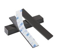 FRETONBA - Lote de 8 bandas magnéticas autoadhesivas, 4 mm, hoja recortable, imanes para pegar, parte trasera 3M, banda para mosquitera, imanes adhesivos