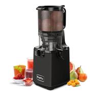 Fretta Extractor de Zumos y Verduras Automático,exprimidor de prensado en frío,gran calibre de 135 mm Slow Juicer,250 W,función de masticación