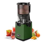 Fretta extractor de zumos y verduras,Exprimidor de Frutas y Verduras de 1,8 Litros con Triple Filtro,250W,fácil de instalar,desmontar y limpiar,Base de acero inoxidable (Verde oscuro)