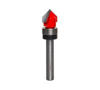 Freud 20-100 - Broca en V para ranura de ranura con vástago de 1/4" de diámetro, 20-502