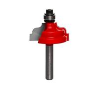 Freud 38-452: Broca ogee de doble filete de 1-1/4 pulgadas (diámetro) con vástago de 1/4 pulgadas, talla única, revestimiento Perma-Shield rojo