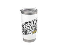 Freud tendría preguntas Humor filosófico Sigmund Vaso térmico de acero inoxidable de doble pared