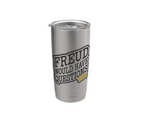 Freud tendría preguntas Humor filosófico Sigmund Vaso térmico de acero inoxidable de doble pared