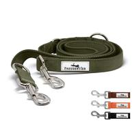 FREUDENTIER Correa para perros de 2 m, ajustable, resistente, para perros medianos y grandes, modelo Clyde (verde, 2 m de longitud/25 mm de ancho)
