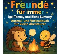 Freunde für immer: Igel Tommy und Biene Summsy. Ausmal- und Vorlesebuch für kleine Abenteurer: Ein zauberhaftes Ausmal- & Vorlesebuch für Kinder ab 3 ... Zum Vorlesen, Ausmalen & Herzverlieben