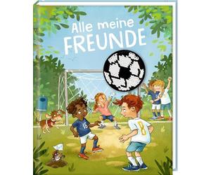 Freundebuch - Alle meine Freunde: Auf dem Fußballplatz - mit Wendepailletten-Patch