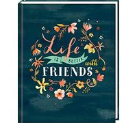 Freundebuch - Handlettering - Life is better with friends (Tapa dura)