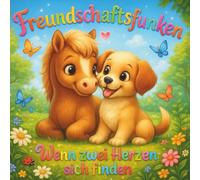 Freundschaftsfunken - Wenn zwei Herzen sich finden: Eine liebevolle Tiergeschichte über Mut, Freundschaft & Zusammenhalt | Pony & Hund Abenteuer ... ein mutiges Fohlen und einen kleinen Hund