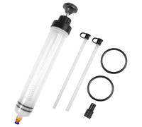 Frevoitna 500CC Jeringa Grande, Bomba Extractora Aceite Coche, Extractor Succión de Aceite, Extractora con 2 Mangueras y un Par de Anillos de Goma de Repuesto para Líquido de Freno y Otros Líquidos