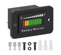 Frewurwer 12V 24V 36V 48V 60V 72V LED Monitor de BateríA Indicador Indicador de Combustible de BateríA Probador de BateríA de Iones de Litio