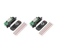 Frewurwer 2piezas 2x100W 12V Amplificador Reproductor de Audio Bluetooth 5.0 Placa Decodificadora de MP3 Reproductor de MP3 Módulo de Radio FM para Automóvil TF Micrófono USB Grabar Llamada