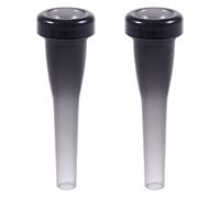 Frewurwer 2X Boquilla de Trompeta de ABS 3C Tamaño para Principiantes de Accesorios de Trompeta Musical Piezas o Ejercitador de Dedos, Negro