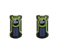 Frewurwer 2X Radio Solar de Manivela Radio Meteorológica Portátil Am/FM/NOAA con Linterna LED Altavoz Bluetooth 5.0 Radio de Emergencia-C