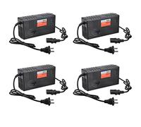 Frewurwer 4X Cargador de Batería de Motocicleta de 60V Y 20 Ah, Pantalla LED de 6 para Rueda de Patinete