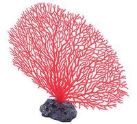 Frewurwer 5.5" Rojo de plastico Blando Poder Decoracion de Coral emulational Submarino Planta