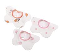 Frewurwer Baberos de Algodón Orgánico Giratorios de 360°, Paquete de 3, Baberos de Muselina Ajustables para la Dentición y el Babeo, Unisex