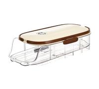 Frewurwer Caja de Almacenamiento para Huevos Organizador de Huevos de Cocina Estante para Huevos de Gran Capacidad D