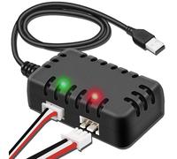 Frewurwer Cargador de Batería Lipo de 7,4 V - Cargador de Equilibrio para Coche RC, Cable USB 2 en 1 con Conector XH-3P de 1 A para Baterías 2S de Coches RC