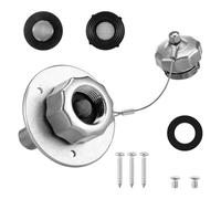 Frewurwer Entrada Agua para RV Totalmente Metálica, Adaptador Manguera Entrada Agua GHT de 3/4 Pulgadas, Entrada de Agua Urbana para RV con Válvula de Retención, Reemplazo Agua para RV.