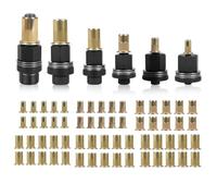 Frewurwer Juego de 6 Alicates para Tuercas Remachables, Alicates para Tuercas A Presión, Juego de Remaches para Tuercas Remachables M3-M10 con 60 Tuercas.