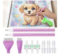 Frewurwer Kit de Repuesto para Bolígrafo de Pintura Al Vacío (11 Piezas), 3 Bolígrafos de Punteado con Filtros y Multiplicadores para Compatibilidad Artística.