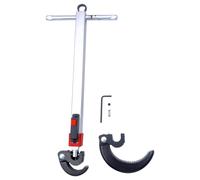 Frewurwer Llave de Lavabo Telescópica, 1-1/4 Pulgadas A 2-1/2 Pulgadas Capacidad de Mandíbula y 10to 17 Pulgadas Extensible, Llave de Lavabo Llave de Grifo