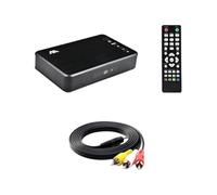 Frewurwer Mini Reproductor Multimedia Full HD con Reproducción Automática de 1080P, USB, Disco Duro Externo, VGA, AV, SD, U Disk, MKV, RMVB, Enchufe de la UE.