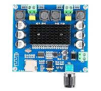 Frewurwer Módulo de Audio de Alta Potencia XH-A105, 2 X 100 W, TDA7498, Doble Canal, Compatible con Bluetooth. Admite Entrada Auxiliar para Altavoces de Cine en Casa.