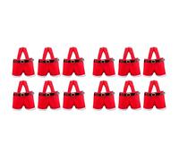 Frewurwer Paquete de 12 Bolsas de Regalo Navideñas con Forma de Papá, Pequeñas Bolsas de Dulces, Bolsas de Regalo Decorativas para Fiestas Navideñas para Regalos