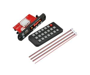 Frewurwer Placa Decodificadora de MP3 con Amplificador de 2 X 60 W, CC 8 V-24 V, Reproductor de MP3, Bluetooth V5.0, Módulo USB, Radio FM, AUX, Grabación para Altavoz.