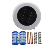 Frewurwer Purificador de Agua de Piscina con EnergíA Solar Ionizador Solar de Piscina Limpiador de Agua de Piscina Limpiador de Algas y para SPA