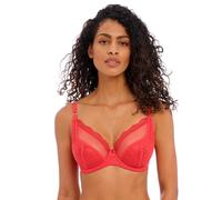 Freya Fatale Underwire Plunge Bra Sujetador, Traslúcido, Rojo Intenso (Chilli Red), 80F para Mujer