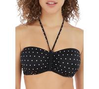 Freya Jewel Cove Bandeau Bikini Top, 36E, Black