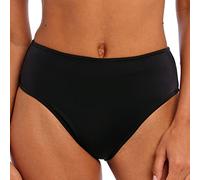 Freya Jewel Cove - Parte Inferior de Bikini de Cintura Alta para Mujer, Negro Liso, M