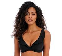 Freya Jewel Cove High Apex Underwire Bikini Top Parte Superior, Negro Liso, 60G para Mujer